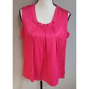Talbots Red Silk Tank Blouse